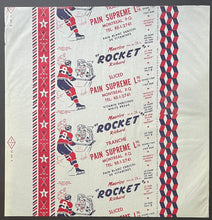 Load image into Gallery viewer, 1950 - 1960 Pain Supreme Ltd Maurice Richard Bread Wrapper Error NHL Hockey
