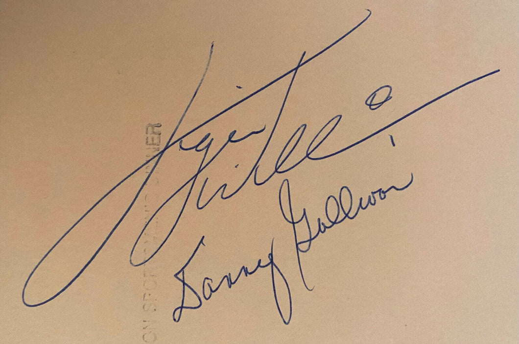 Danny Gallivan + Tiger Williams Signed 1985 Sports Celebrity Dinner Program JSA