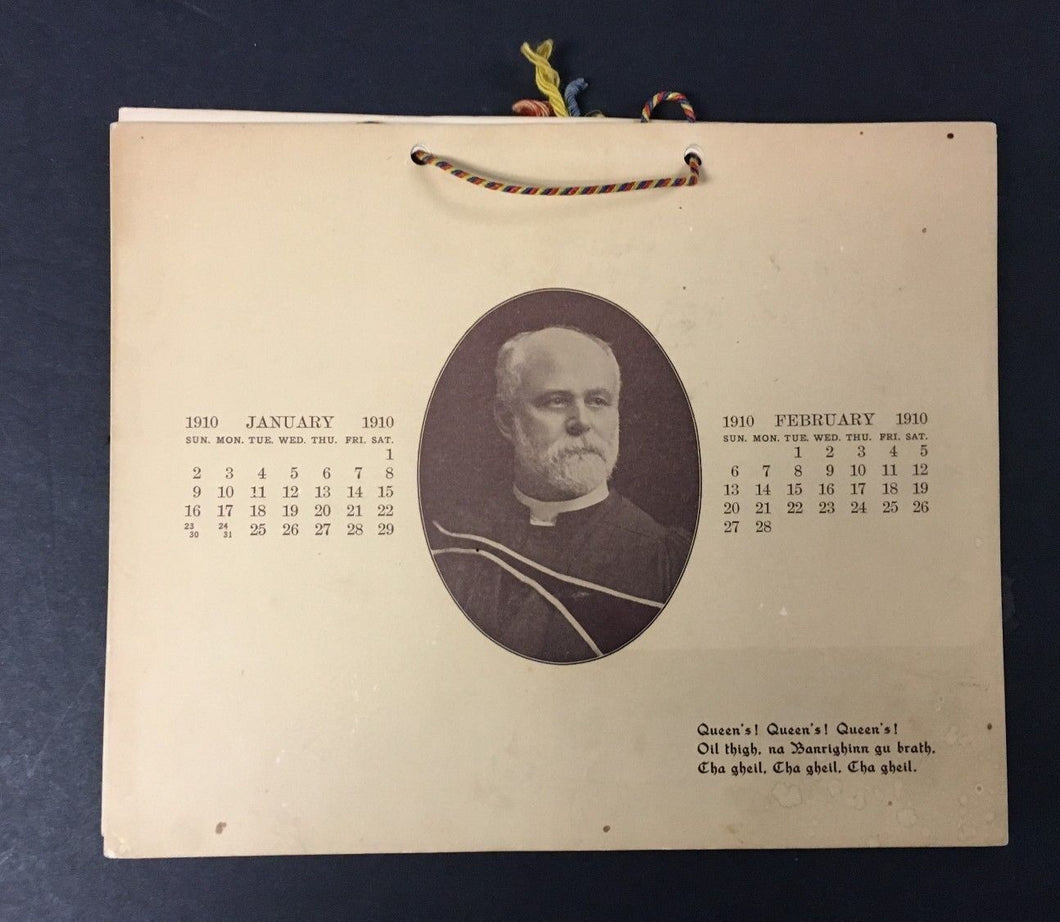 1910 Queens University Calendar Kingston Ontario Photo Of 1st Winners Allen Cup