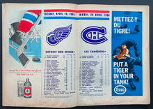 Load image into Gallery viewer, April 26th 1966 Stanley Cup Finals Hockey Program Red Wings vs Canadiens Game 2
