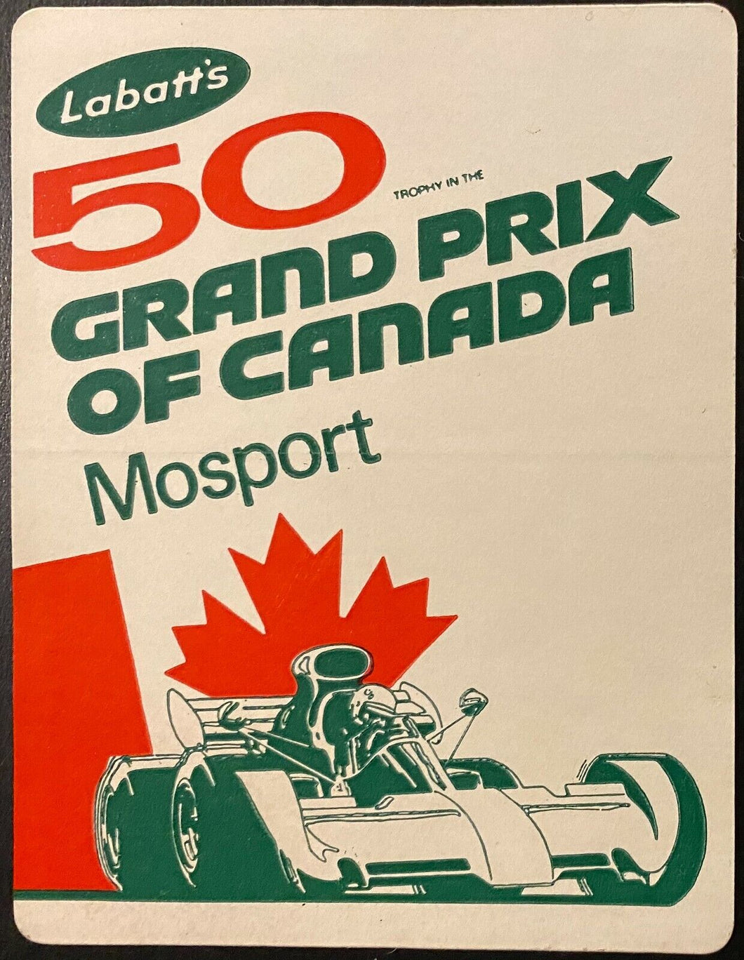 1972 Grand Prix Canada Mosport Decal Stickers (2) Jackie Stewart Vintage Racing