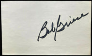 NFL NCAA Football HOFer Bob Griese Signed Index Card Autographed Miami Dolphins