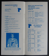 Load image into Gallery viewer, 1984 NHL Quebec Nordiques Training Camp Guide Hockey Vintage Les Nordiques
