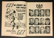 Load image into Gallery viewer, 1956 CFL Football Program Winnipeg Blue Bombers vs British Columbia Lions VTG
