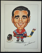 Load image into Gallery viewer, 1970s Frank Mahovlich Sporticatures Montreal Canadiens NHL Vintage R.Pelkowski
