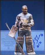 Johnny Bower Autographed Signed NHL Hockey Photo HOF76 Inscribed Maple Leafs COA
