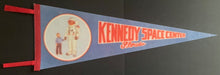 Load image into Gallery viewer, 1970's Kennedy Space Center Florida Felt Pennant Astronaut NASA USA Vintage
