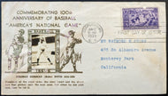 1939 Real Babe Ruth Photo 100th Anniversary First Day Cover Cachet Cooperstown