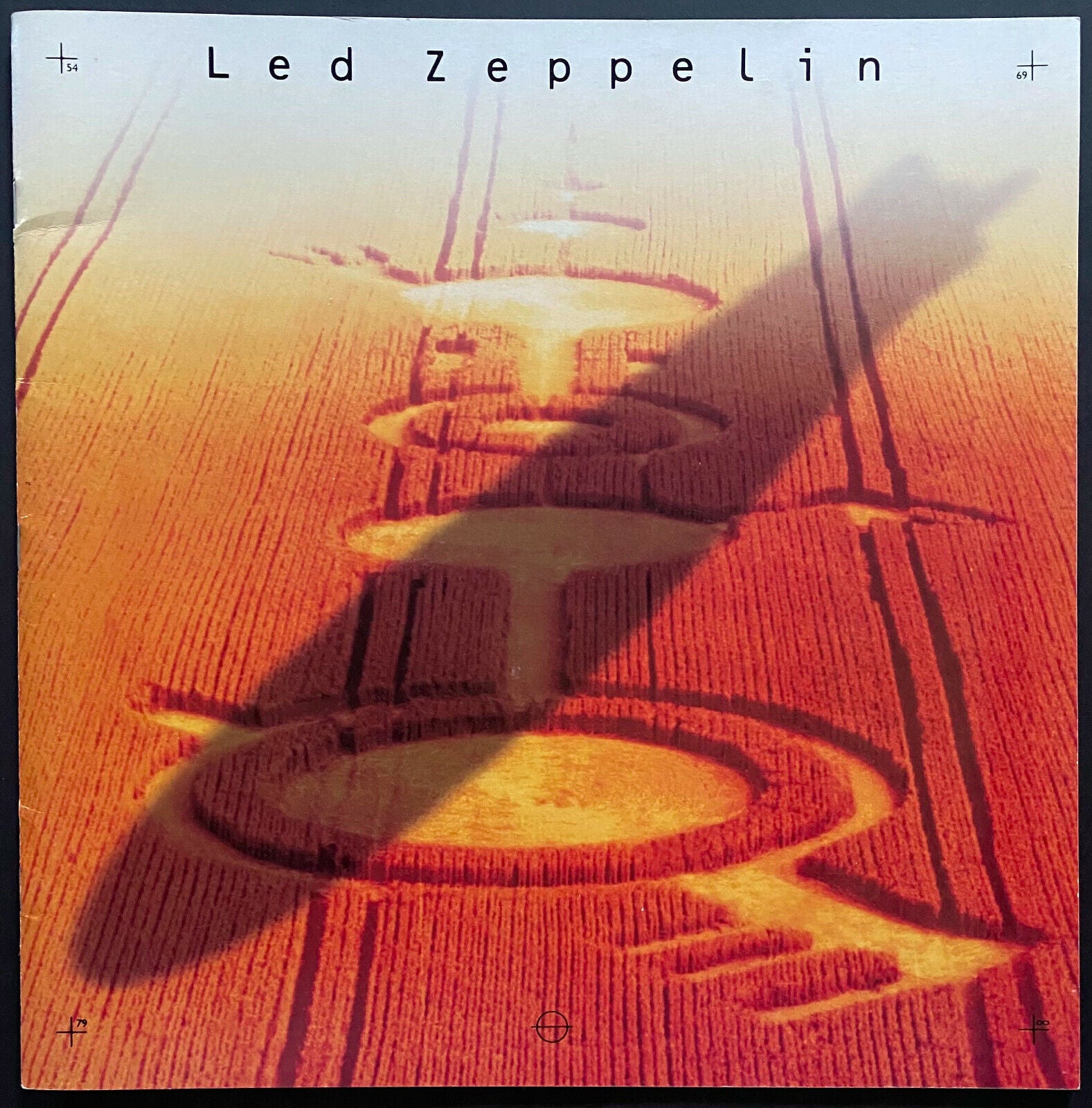 1990 Led Zeppelin Light And Shade Paperback Music Book Vintage