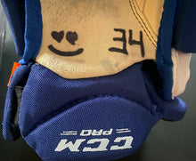 Load image into Gallery viewer, Auston Matthews Game Used Worn Hockey Gloves 2019 NHL Photo Matched + MLSE LOA

