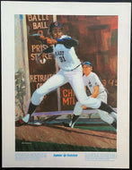 1971 Ferguson Jenkins Vintage Baseball Print 20 Game Win 5th Consecutive Season