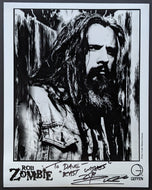 Autographed Signed Rob Zombie Photo + Backstage Pass Demon Speeding Tour VTG