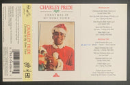 Charley Pride Signed Handwritten Note Cassette Cover Christmas In My Town JSA