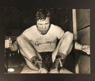 George Chuvalo Autographed Photo From Grossingers Gym Signed Boxing Training JSA