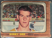 Load image into Gallery viewer, 1966-67 Topps Hockey #35 Bobby Orr Rookie Card Bruins RC Beckett Graded 1.5 BVG
