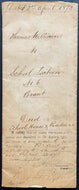 Historic 1873 Deed School House + Residence Town Brant Ontario Thomas Williams