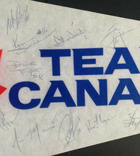 Load image into Gallery viewer, 1985 Signed IIHF World Championships Canada Pennant Autographed Mario Lemieux
