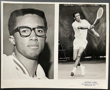 Load image into Gallery viewer, 1967 Arthur Ashe Type 1 Photo Pioneer Black Athlete Tennis Sports Superstar LOA
