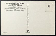 Load image into Gallery viewer, 1983 Juan Marichal Autographed MLB Baseball Signed HOF Plaque Postcard
