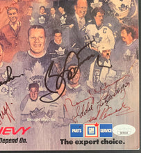 Load image into Gallery viewer, 1991 Maple Leaf Gardens Program 1st Home Game NHL's 75th Season Signed x9 JSA
