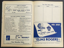 Load image into Gallery viewer, 1950 Maple Leaf Gardens Semi-Finals Stanley Cup Program Leafs v Red Wings Broda
