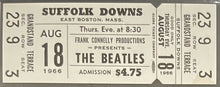 Load image into Gallery viewer, 1966 Suffolk Downs The Beatles Slabbed Concert Ticket Authenticated iCert

