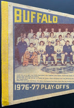 Load image into Gallery viewer, 1976-77 Buffalo Sabres NHL Hockey Stanley Cup Playoffs Team Photo Pennant
