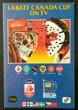 Load image into Gallery viewer, 1987 World Hockey Canada Cup Series Schedule Vintage
