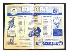 Load image into Gallery viewer, 1955 NHL Hockey Program Toronto Maple Leafs v Chicago Blackhawks Billy Harris
