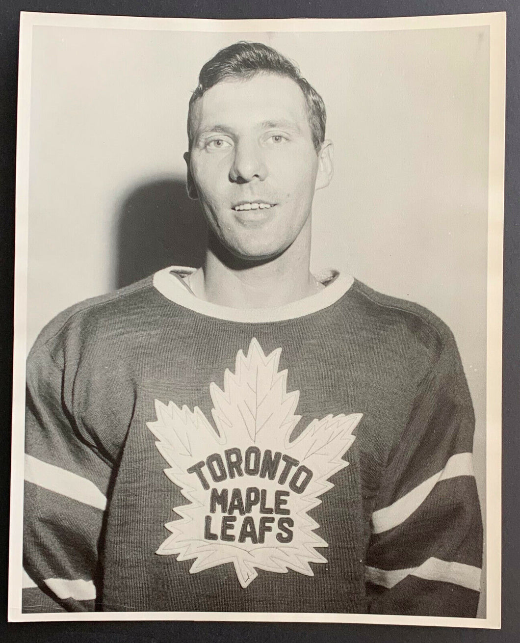c1954 Turofsky Photo Toronto Maple Leaf Willie Marshall Vintage NHL Hockey