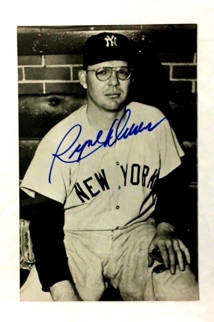 Ryne Duren Autographed Postcard Photo New York Yankees MLB Baseball JSA