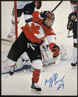 Marie-Philip Poulin Autographed 8 x 10 Photograph Signed Women's Canadian Hockey