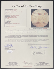 Load image into Gallery viewer, 1928 World Series Team Signed Baseball Babe Ruth + 3 Autographed Yankees JSA LOA
