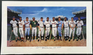 1988 Vintage Signed MLB Baseball 500 Home Run Hitters Autographed x 11 Print JSA