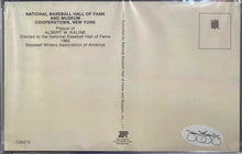 Load image into Gallery viewer, 1964 Cooperstown Baseball HOF Yellow Plaque Post Card Signed Al Kaline PSA/DNA
