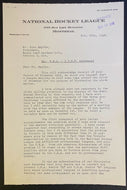 1948 NHL Hockey Letters Marlboros Conn Smythe Signed Clarence Campbell Autograph