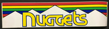 Load image into Gallery viewer, Vintage Denver Nuggets Bumper Sticker Decal NBA Basketball Logo 1981–1993
