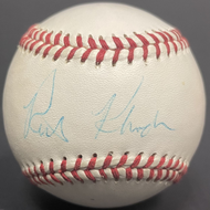 Rick Rhoden Autographed Baseball Signed Official League Rawlings Yankees Pirates
