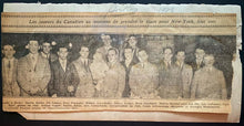 Load image into Gallery viewer, 1928 Type 1 Press Photo Montreal Canadiens Waiting To Board Train NHL Hockey
