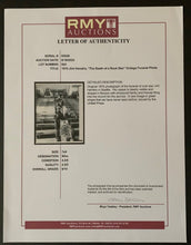 Load image into Gallery viewer, 1970 Jimi Hendrix &quot;Death Of A Rock Star&quot; Vintage Funeral United Press Photo LOA
