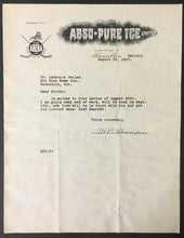 Load image into Gallery viewer, 1947 Hamilton Ice Hockey Arena Letter Ontario Sports ABSO Pure Ice Limited
