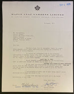 1971 NHL Hockey Letters Brian Conacher Trade Signed Harkness Gregory Autographed