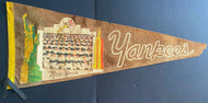 1968 New York Yankees Team Photo Pennant Mickey Mantle Whitey Ford Bobby Cox