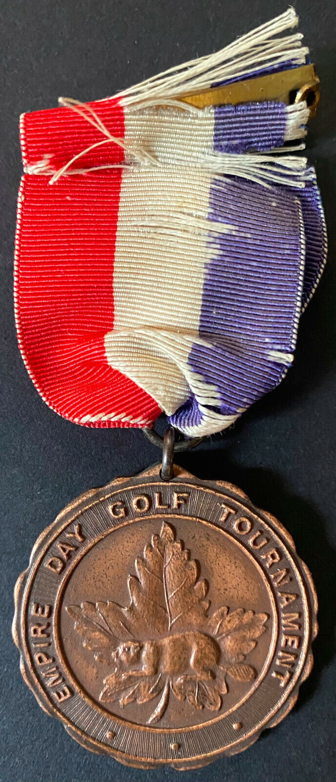 1941 Golf Medal Empire Day Charity Golf Tournament Maple Leaf Fund War Effort