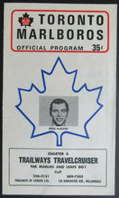 Load image into Gallery viewer, 1971 Maple Leaf Gardens OHA Hockey Playoffs Program Marlboros vs Peterboro Petes
