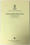2002 University Prince Edward Island PEI Convocation Program Stompin Tom Connors