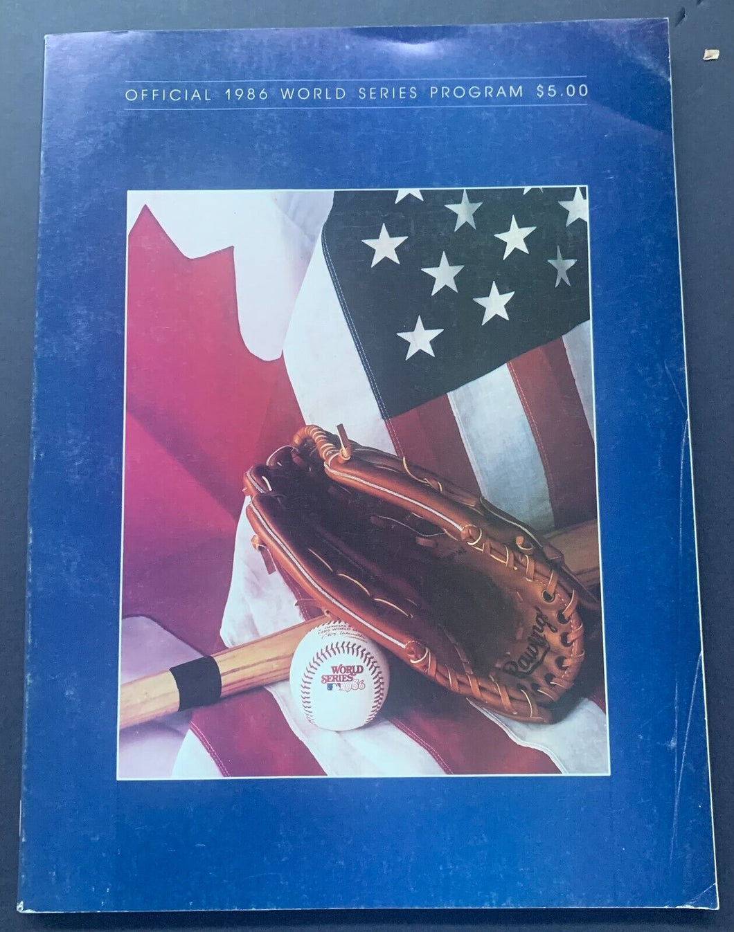 1986 World Series Site Program New York Mets Boston Red Sox MLB Baseball VTG