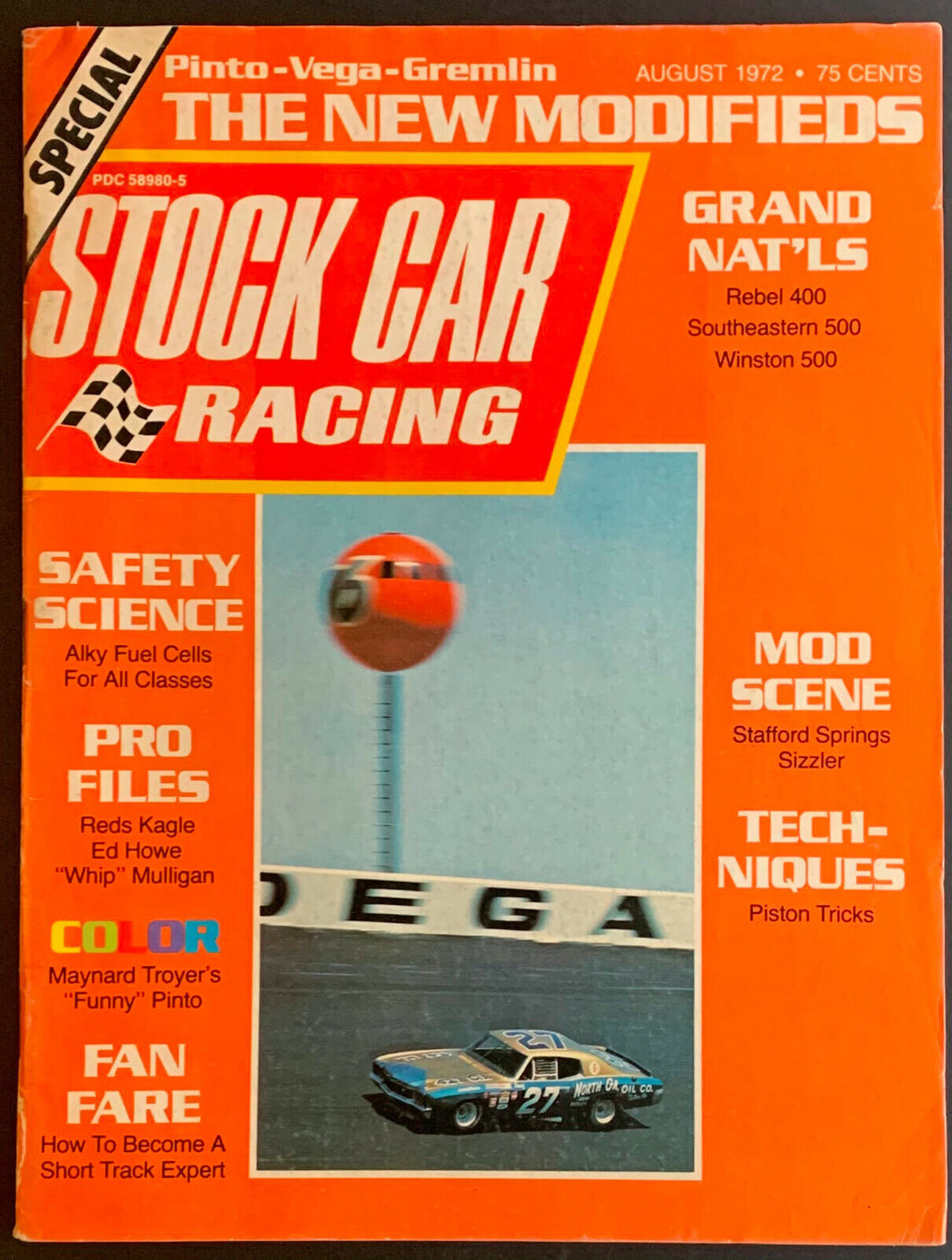 1972 Stock Car Racing Magazine Donnie Allison Talladega Nights Pinto Gremlin