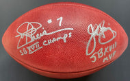 Joe Theismann John Riggins Super Bowl XVII MVP Signed Football NFL Fanatics