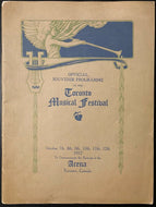 1912 Mutual Street Arena Inaugural Program Toronto Maple Leafs NHL Stadium Rare